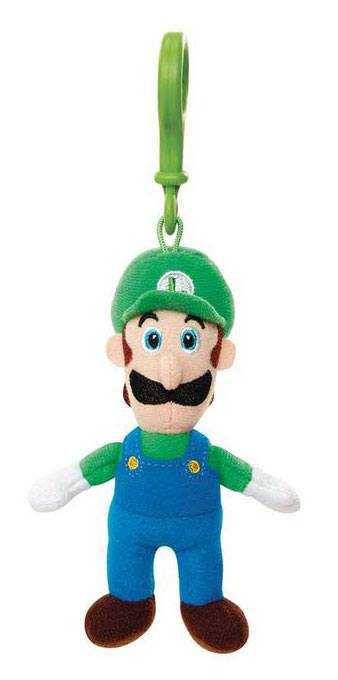 Porte-clés - Super Mario porte-clés peluche Luigi 8 cm--Jakks Pacific