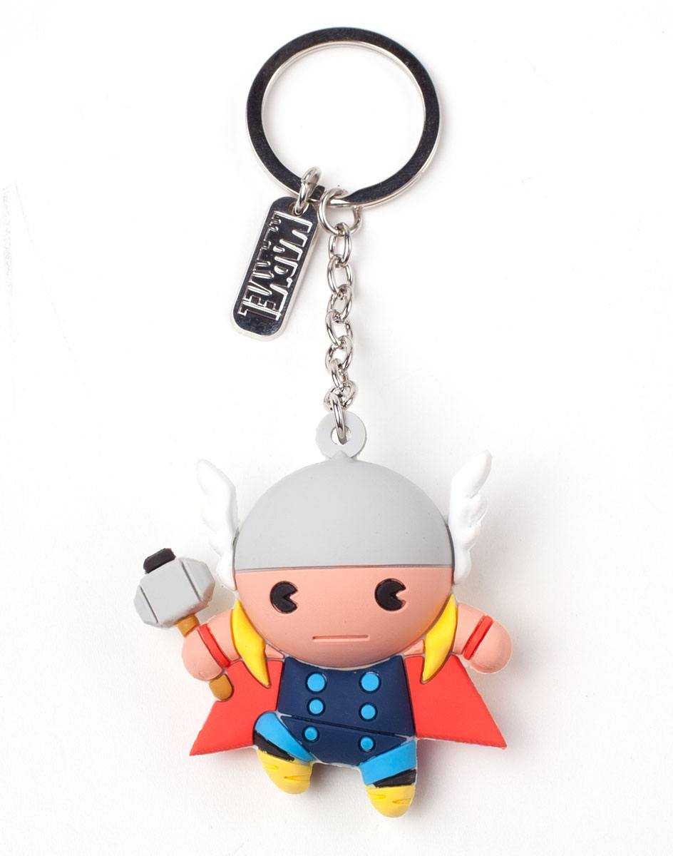 Porte-clés - Marvel porte-clés caoutchouc 3D Thor Character 7 cm--Difu