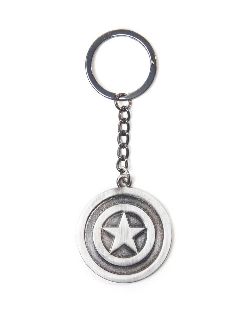 Porte-clés - Marvel porte-clés métal Captain America Metal Shield 7 cm