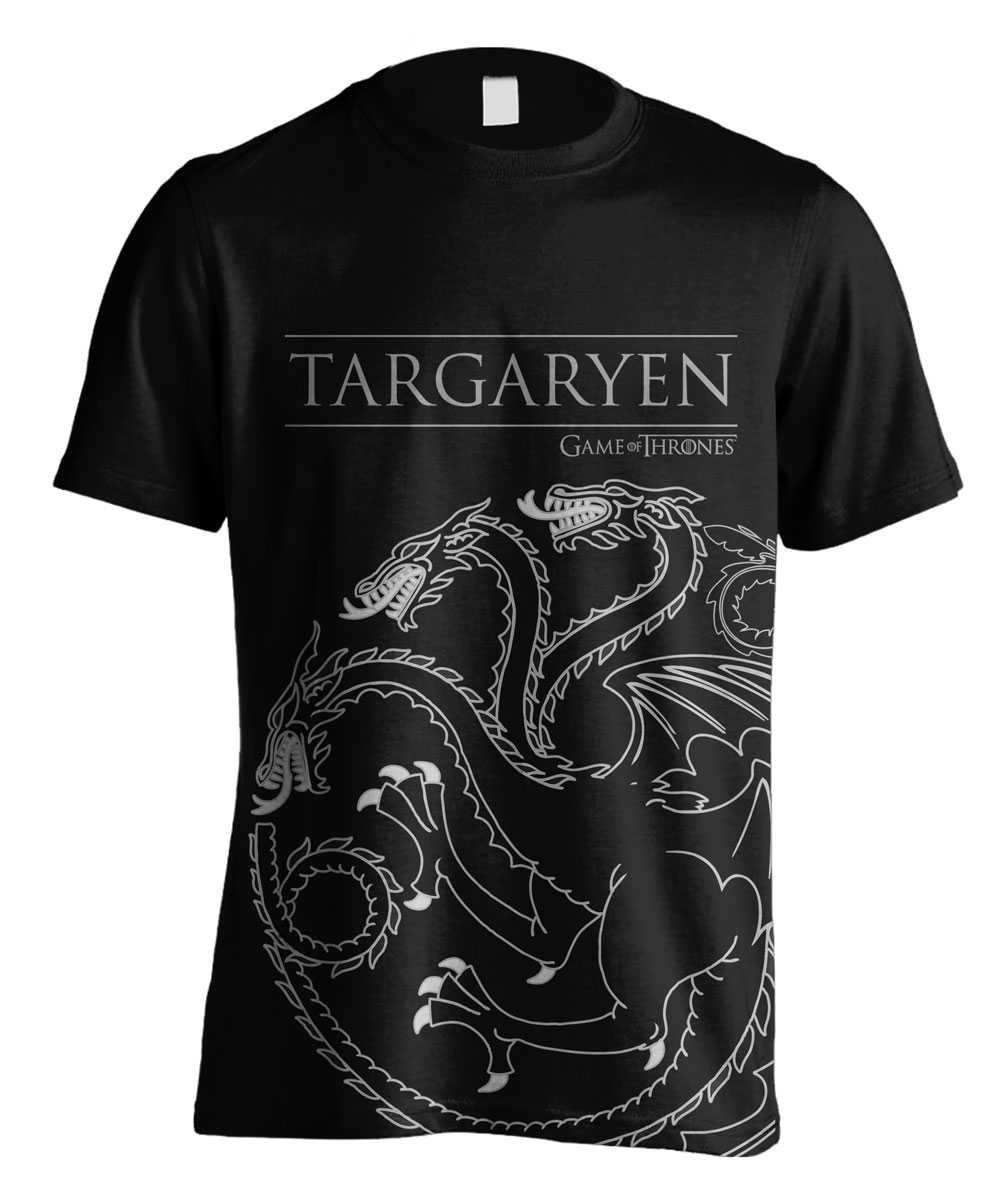 T-shirts - Le Trône de fer T-Shirt Targaryen House Outline--Autre