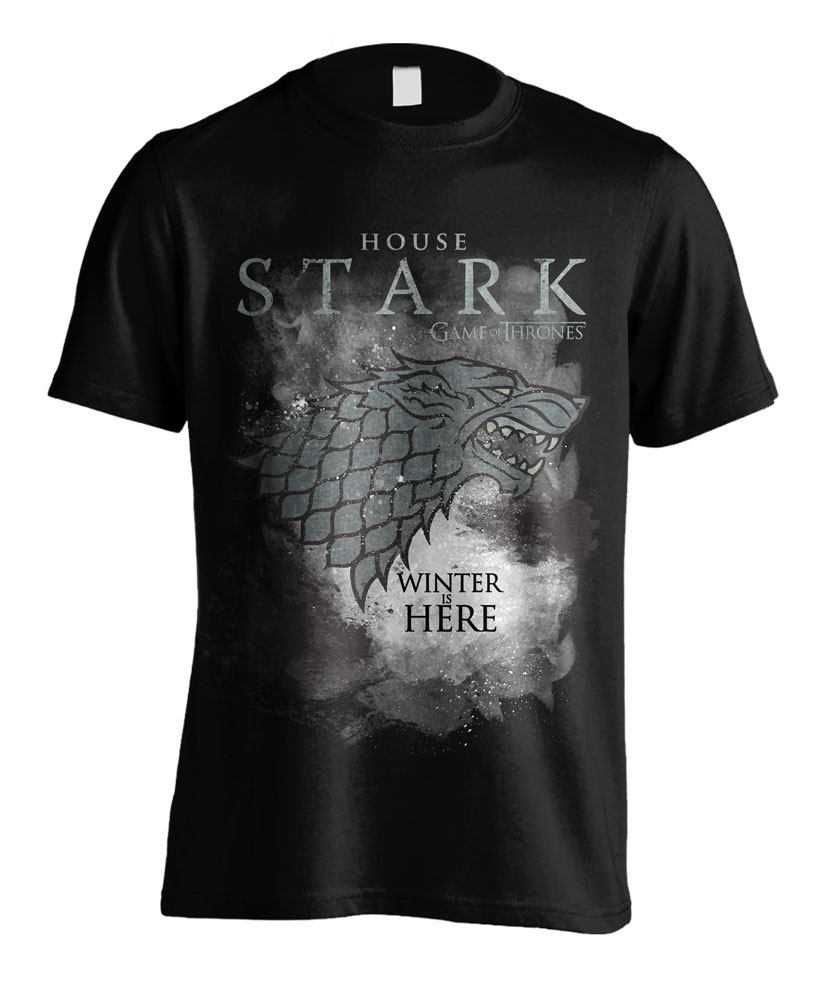 T-shirts - Le Trône de fer T-Shirt Winter Has Come For House Stark--Au