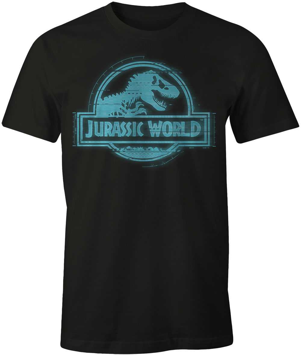 T-shirts - Jurassic Park T-Shirt Blue Logo--CODI