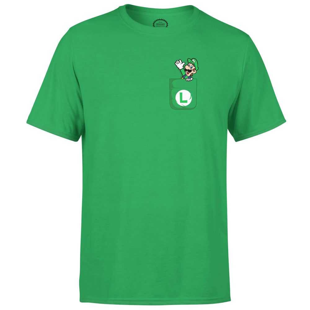 T-shirts - Nintendo T-Shirt Luigi Pocket--THG