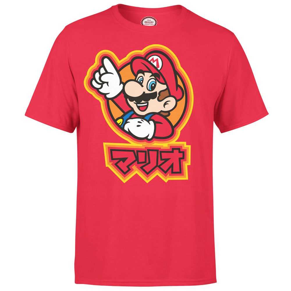 T-shirts - Nintendo T-Shirt Mario Kanji--THG