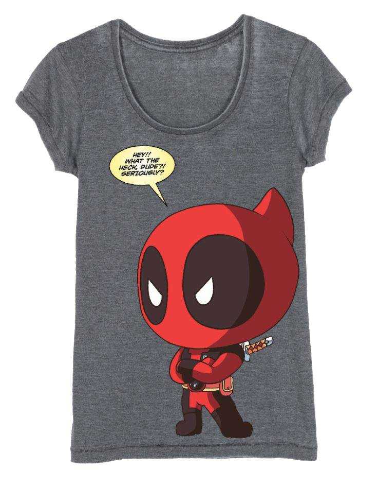 T-shirts - Deadpool T-Shirt femme Chibi Deadpool--CODI