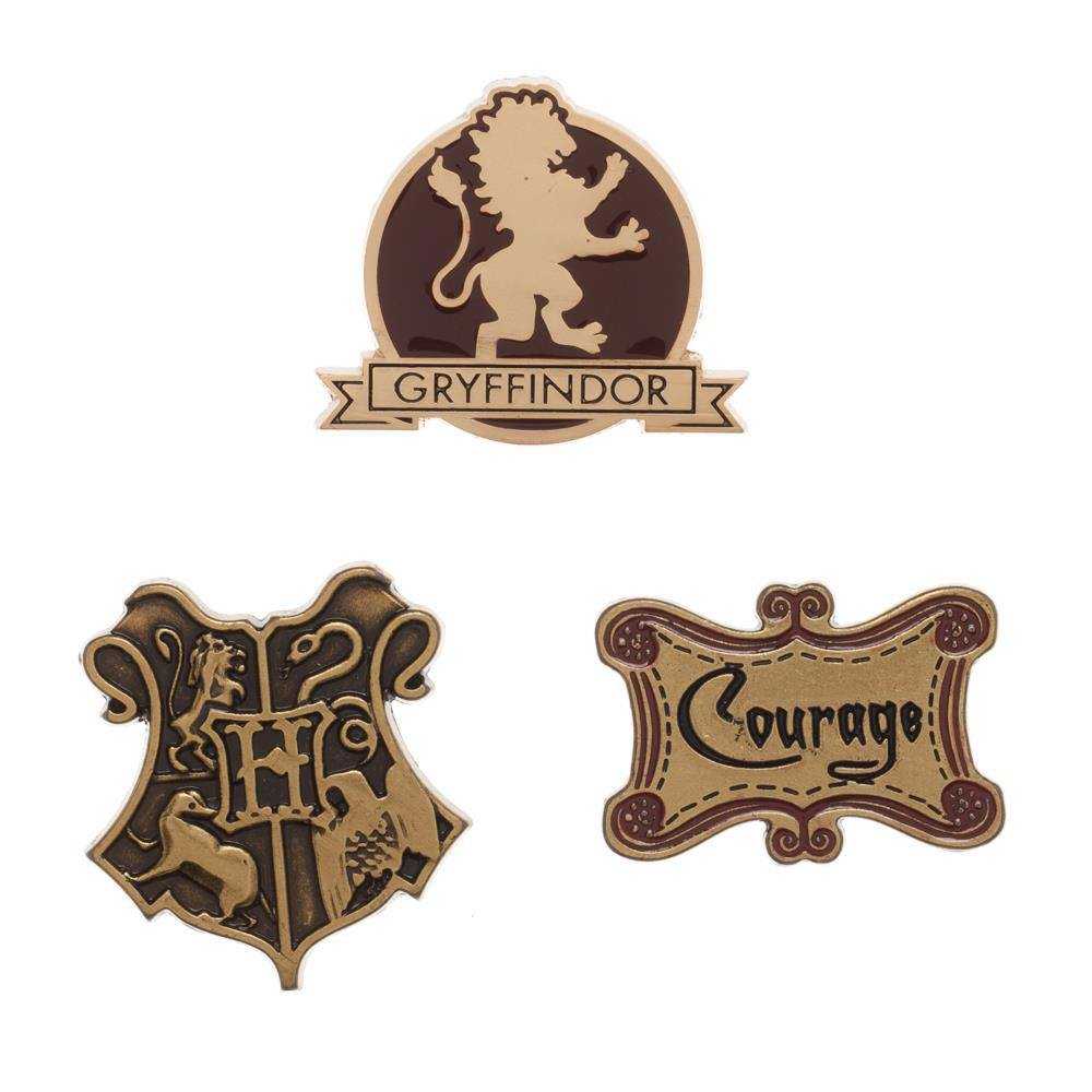 Badges et broches - Harry Potter pack 3 badges Gryffindor--Bioworld IN
