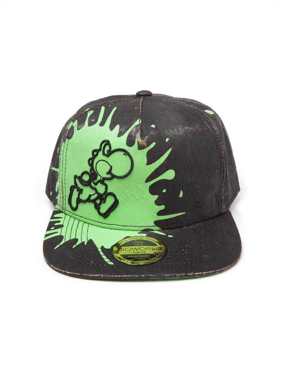 Casquettes et bonnets - Nintendo casquette hip hop Snapback Yoshi Blac