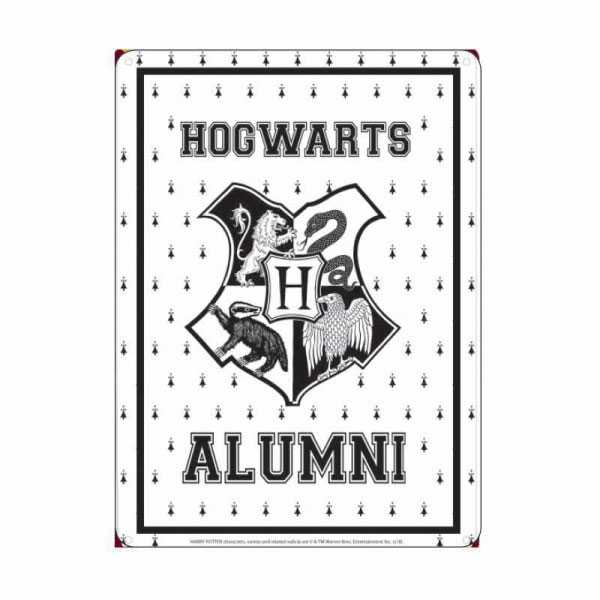 Plaques métal - Harry Potter panneau métal Hogwarts Alumni 21 x 15 cm-