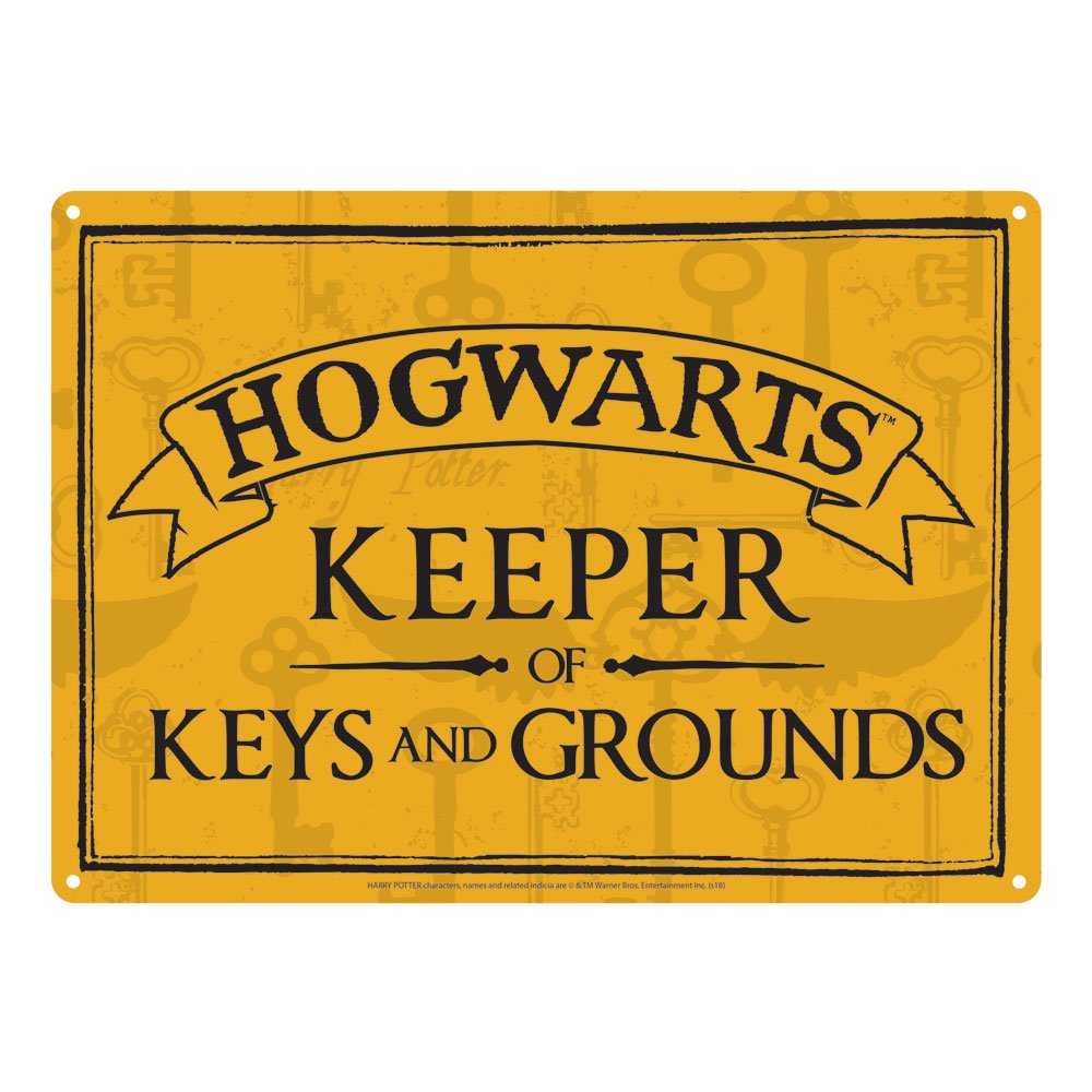 Plaques métal - Harry Potter panneau métal Keeper of Keys 21 x 15 cm--