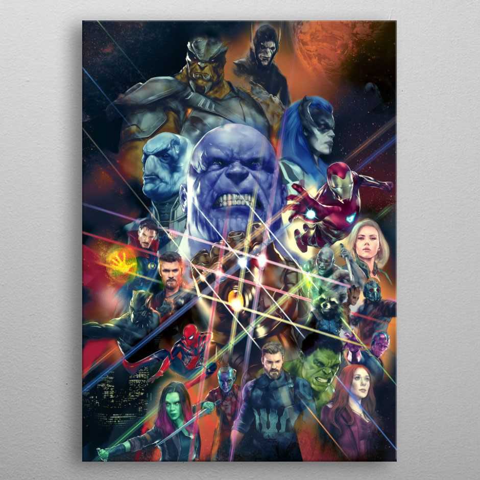 Posters et wallscrolls - Marvel poster en métal Infinity War Character