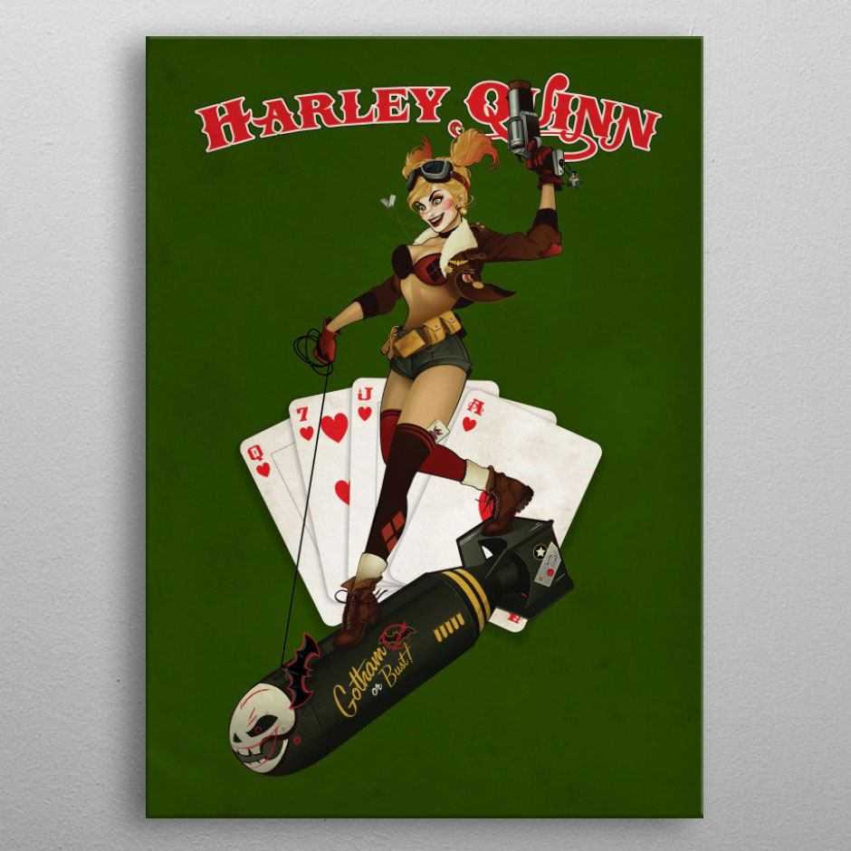 Posters et wallscrolls - DC Comics poster en métal Bombshells Harley Q