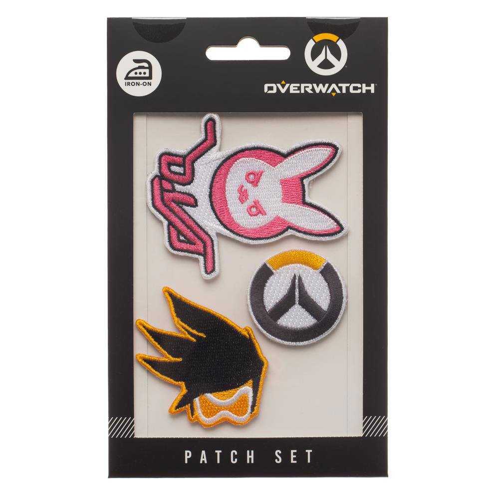 Patches et stickers - Overwatch pack 3 écussons Logo, Bunny & Tracer--