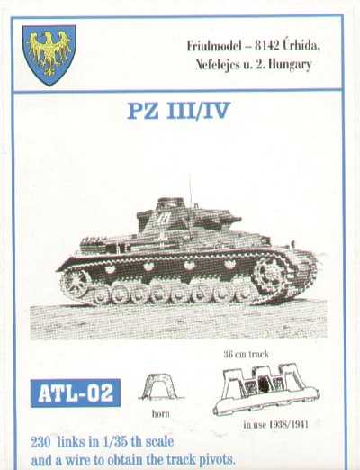 Accessoires - 210 liens pour 36 / 36cm de largeur Pz.Kpfw.III Ausf.A /