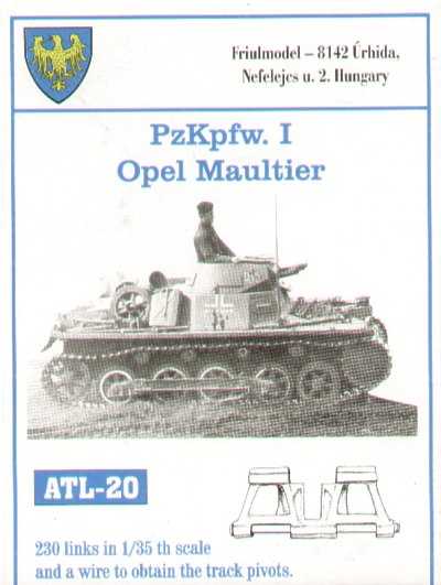 Accessoires - Pz.Kpfw.I / Opel Maultier (conçu pour être utilisé avec 