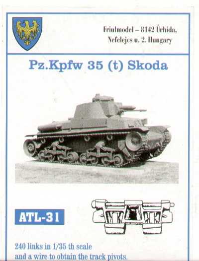 Accessoires - Pz.Kpfw. 35 (t) Skoda (conçu pour être utilisé avec les 