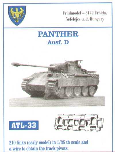 Accessoires - Pz.Kpfw.V Panther Ausf.D (conçu pour être utilisé avec l