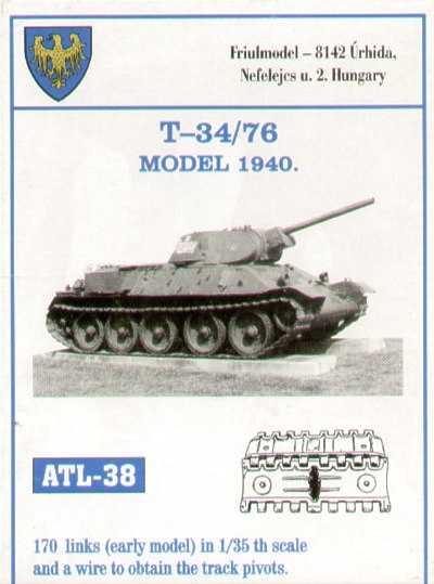 Accessoires - Modèle soviétique T-34/76 début 1940 (conçu pour être ut