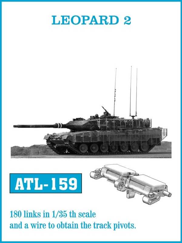 Accessoires - Leopard MBT 2: 180 maillons au 1/35 ème et un fil pour o