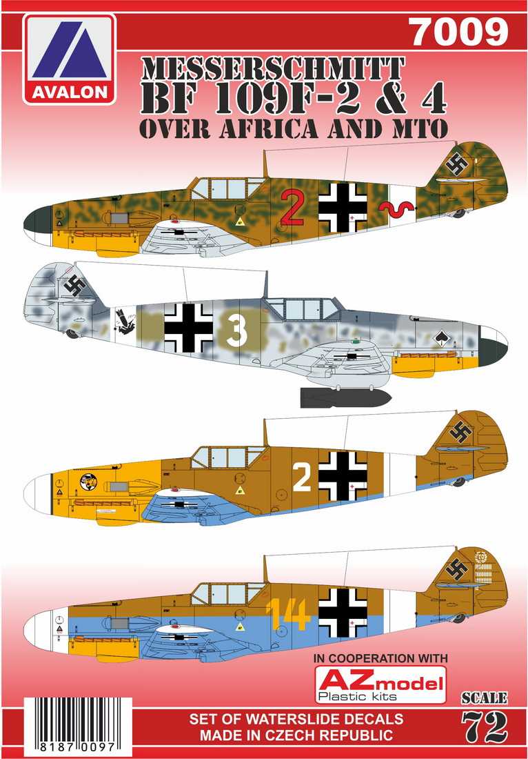 Accessoires - Décal Messerschmitt Bf-109F-2 / Bf-109F-4 sur l'Afrique 