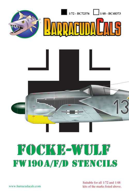 Accessoires - Décal Pochoirs Focke-Wulf Fw-190A, Fw-190F, Fw-190D.Cet 