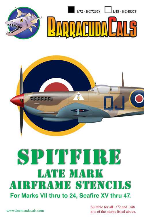 Accessoires - Décal Supermarine Spitfire marque plus tard des pochoirs