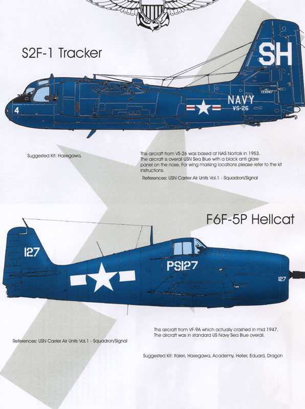 Accessoires - Décal US Navy Blues Pt: 2Grumman S2F-1 Tracker 133047 SH