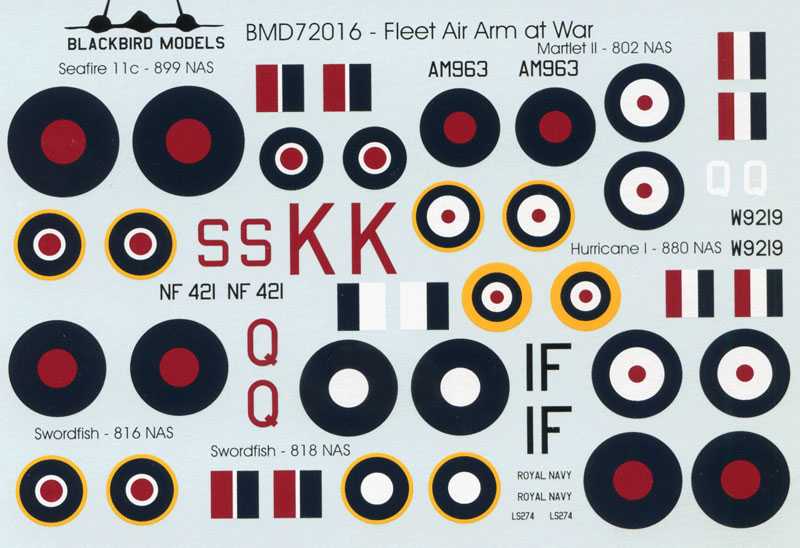 Accessoires - Décal Flotte Air Arm à War Pt: 1Fairey Swordfish Mk.II L