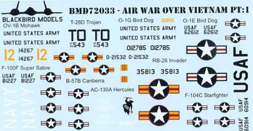 Accessoires - Décal Guerre aérienne sur le Vietnam Pt: 1North-américai