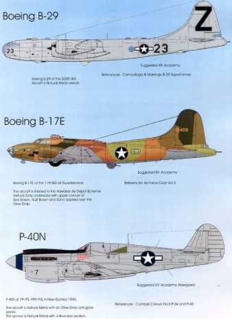 Accessoires - Décal USAAF à War Pt: 2Boeing B-29A Super Forteresse 23 
