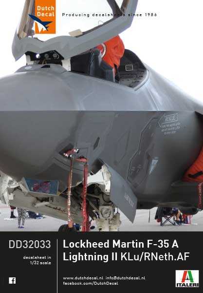 Accessoires - Décal Lockheed-Martin F-35A Lightning KLu- 1/32-Dutch De