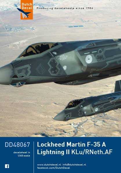 Accessoires - Décal Lockheed-Martin F-35A Lightning KLu- 1/48 -Dutch D