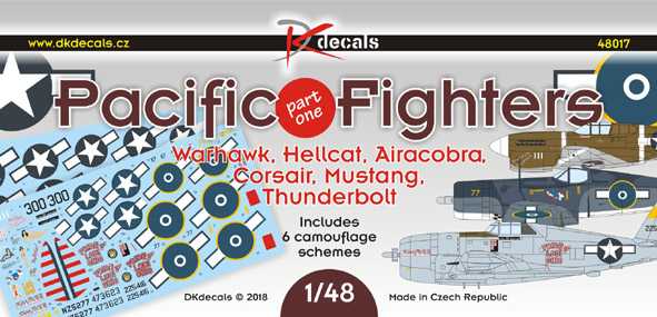 Accessoires - Décal Pacific Fighters Pt.1: Warhawk, Hellcat, Airacobra