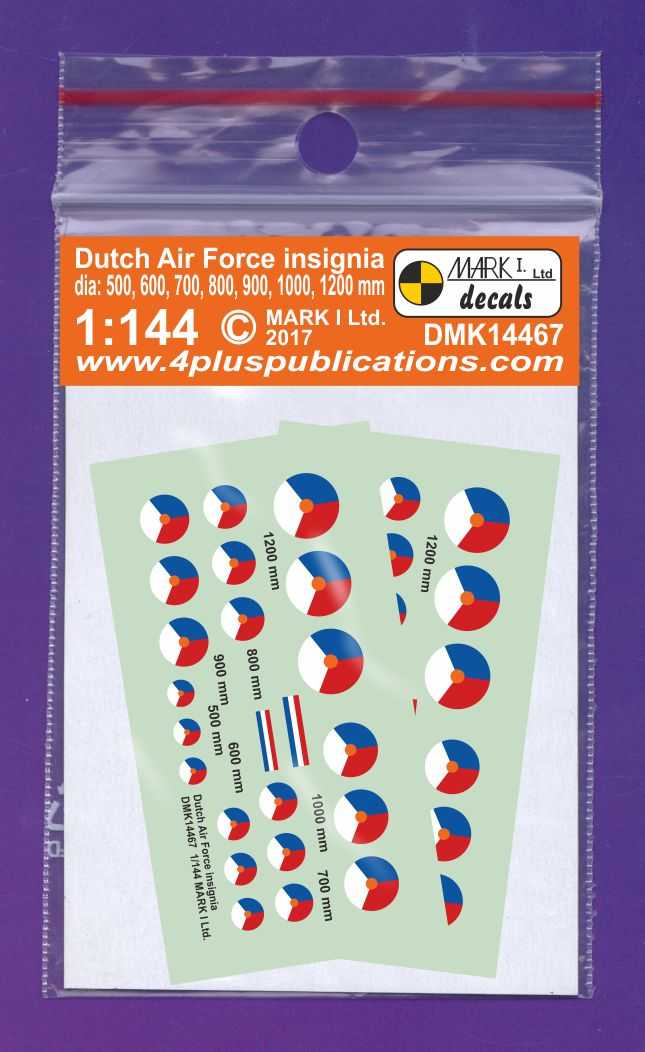 Accessoires - Décal Insigne AF néerlandais, 2 sets-1/144-Mark 1 Decals