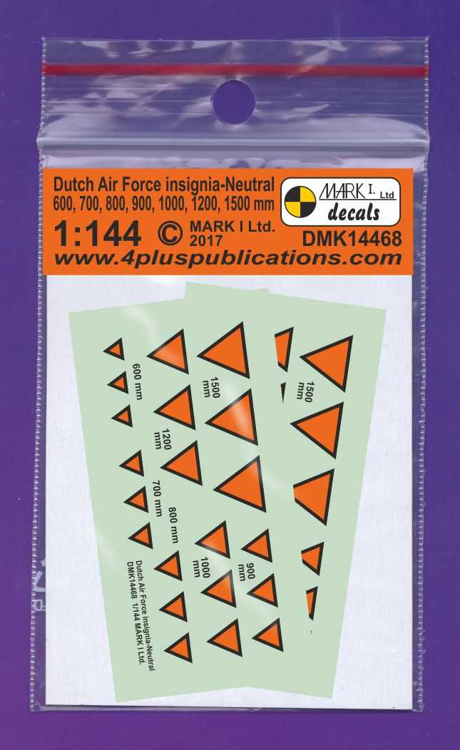 Accessoires - Décal Dutch AF Insignia, Neutral (triangles), 2 sets-1/1