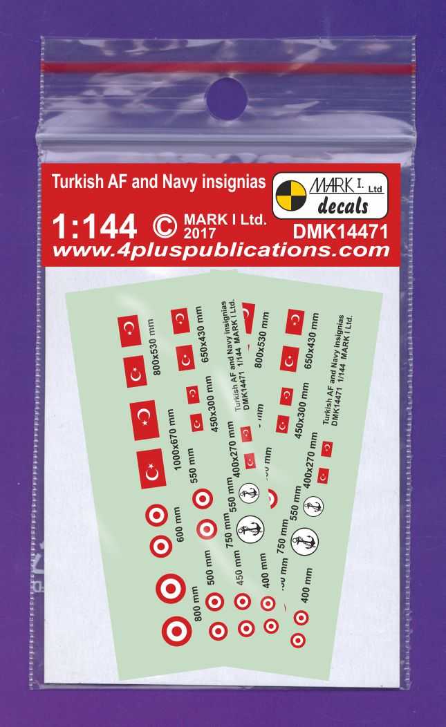 Accessoires - Décal Turkish AF and Navy Insignia, 2 sets-1/144-Mark 1 