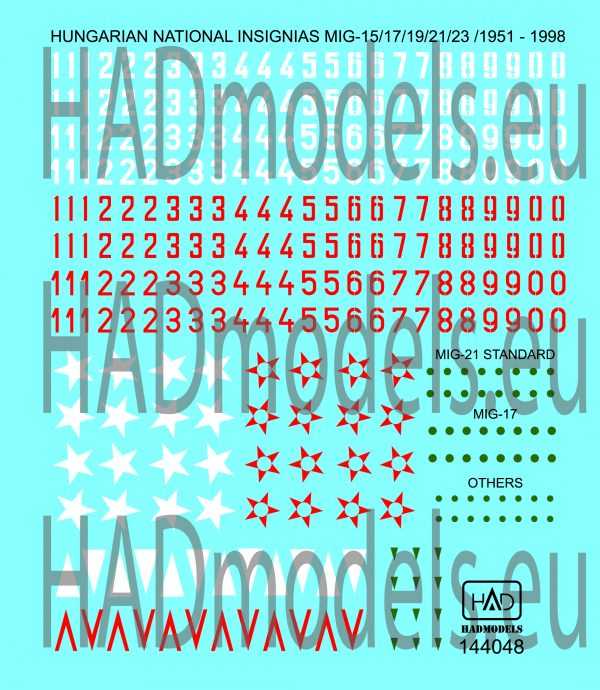 Accessoires - Décal Insigne national hongrois-1/144-HAD Models