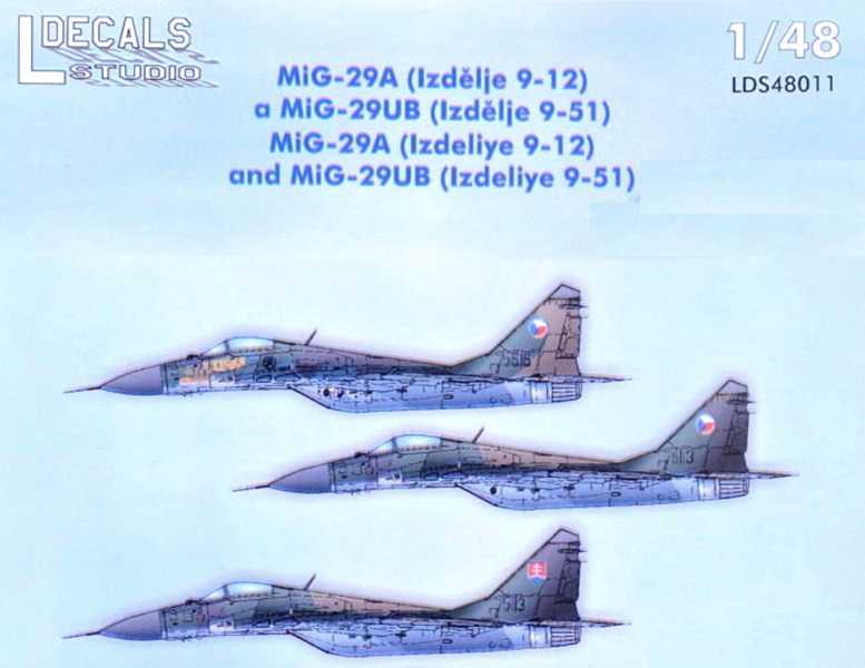 Accessoires - Décal Mikoyan MiG-29A et Mikoyan MiG-29UB (8 schémas de 