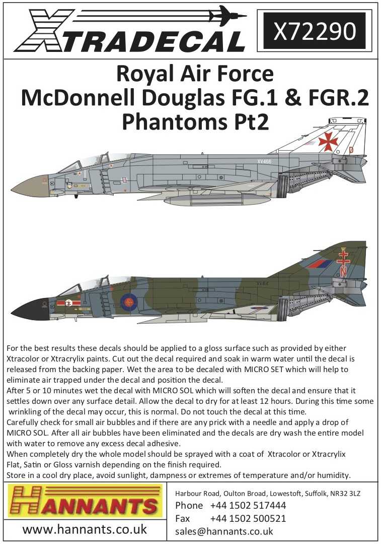 Accessoires - Décal McDonnell-Douglas FG.1 / FGR.2 Phantom Pt.2 (8) FG