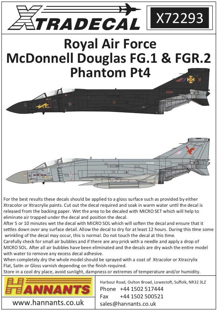 Accessoires - Décal McDonnell-Douglas FG.1 / FGR.2 Phantom Pt 4 (9) FG
