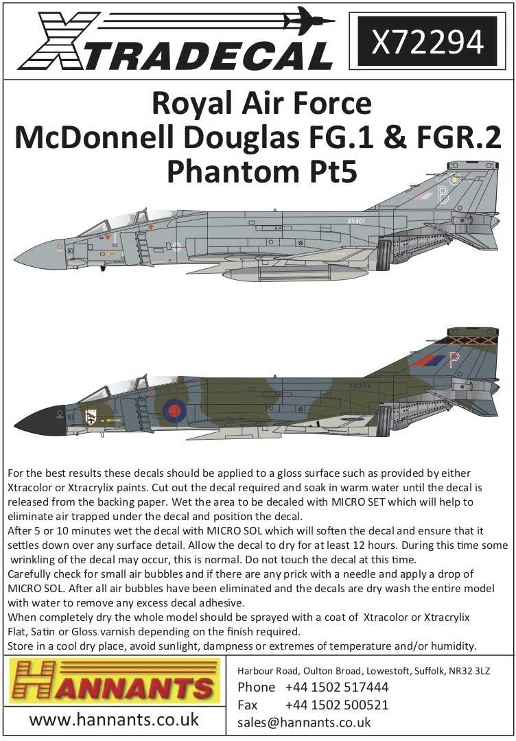 Accessoires - Décal McDonnell-Douglas FG.1 / FGR.2 Phantom Pt 5 (9) FG