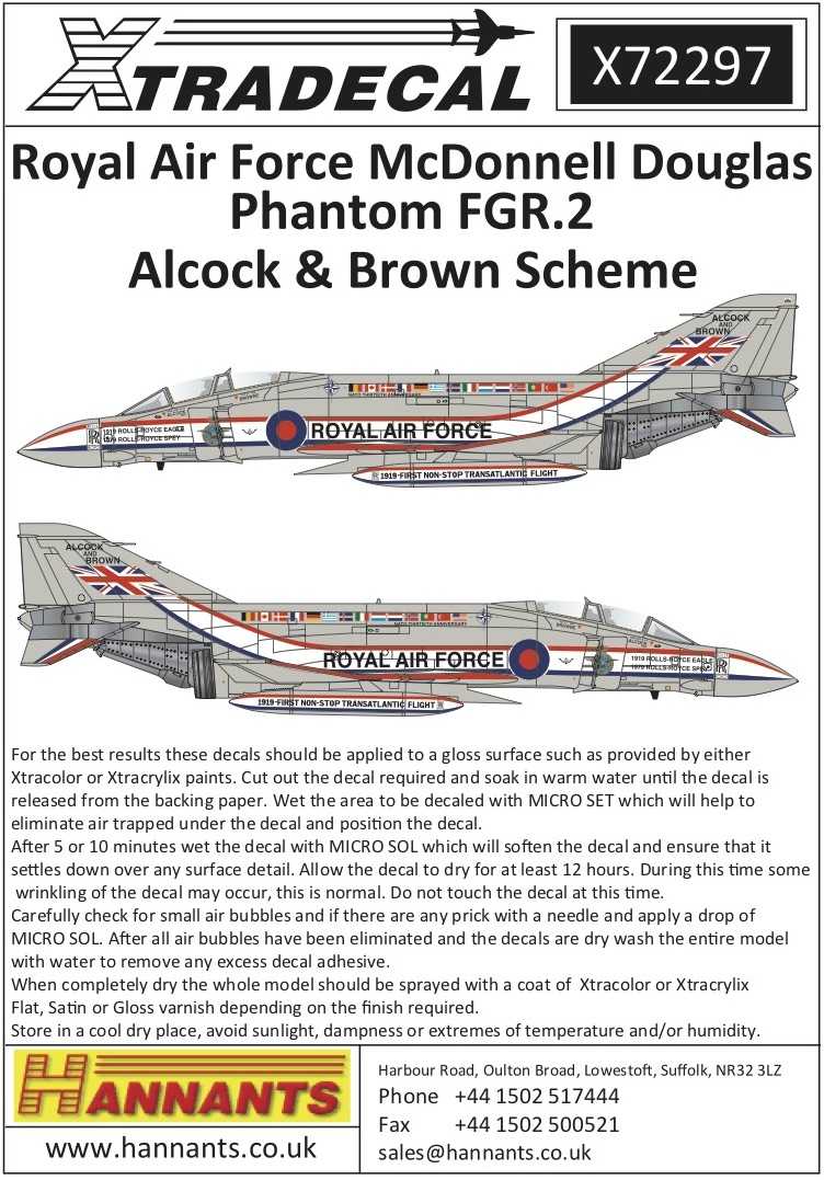 Accessoires - Décal McDonnell-Douglas FGR.2 Phantom Pt 8 in special ma