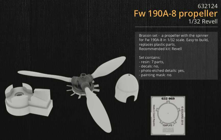 Accessoires - Hélice Focke-Wulf Fw-190A-8 (conçue pour être utilisée a