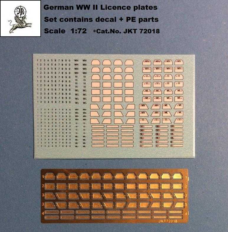 Accessoires - German WWII Licence plates-1/72-Profimodeller