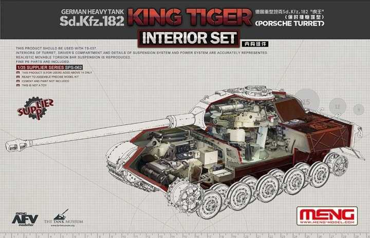 Accessoires - Sd.Kfz.182 King Tiger Interior (Porsche)- 1/35 -Meng Mod