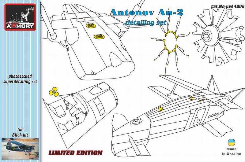 Accessoires - Set de finition Antonov An-2 (conçu pour être utilisé av
