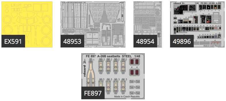 Accessoires - Douglas A-26B Invader (conçu pour être utilisé avec les 