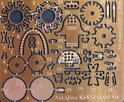 Accessoires - Nakajima Ki-87 Detail Set (designed to be used with RS M