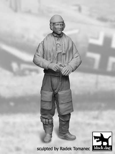 Figurines - Luftwaffe pilot 1940-45 N°2- 1/32-Black Dog