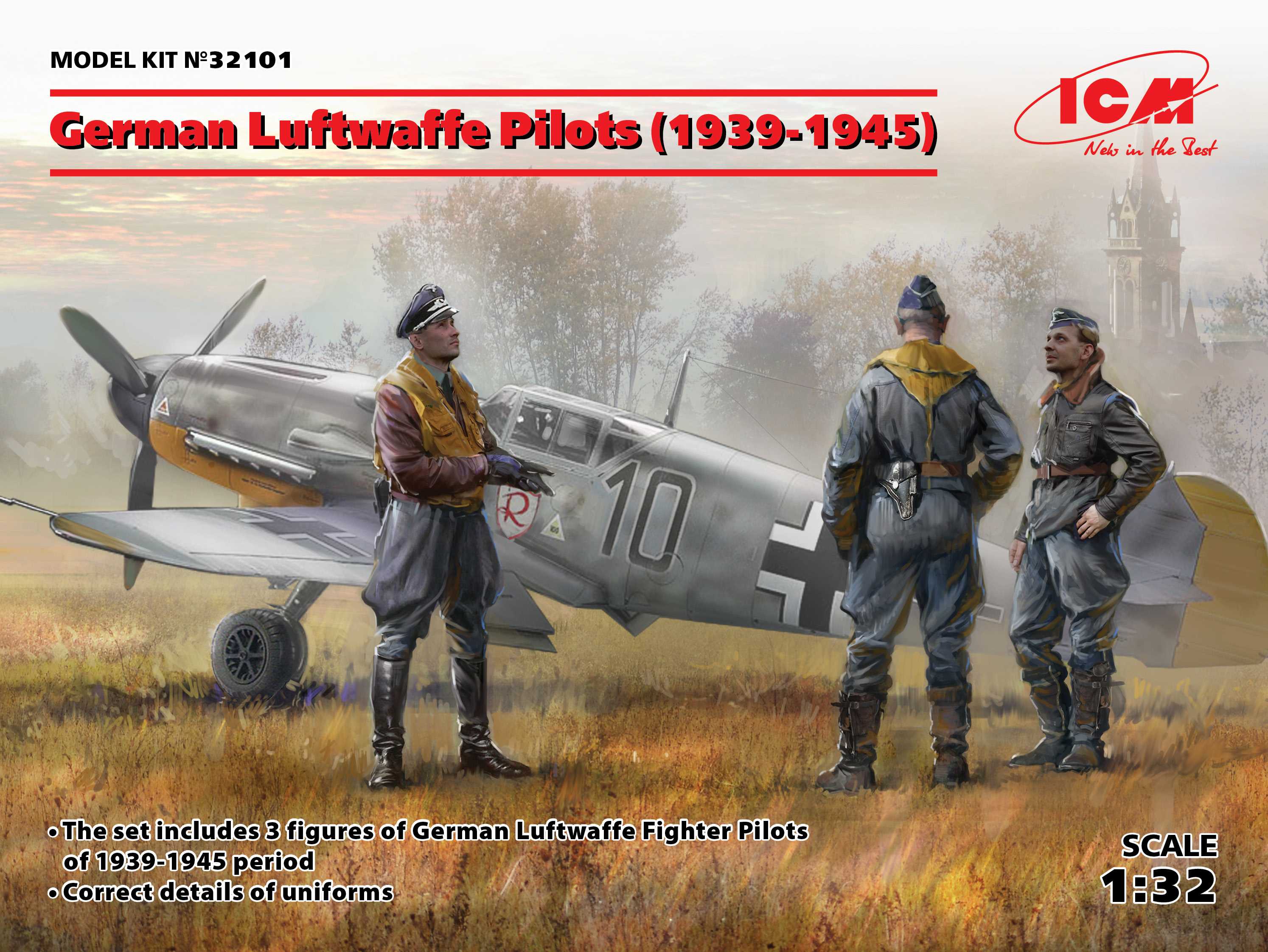 Figurines - German Luftwaffe Pilots (1939-1945) (3 standing figures) (