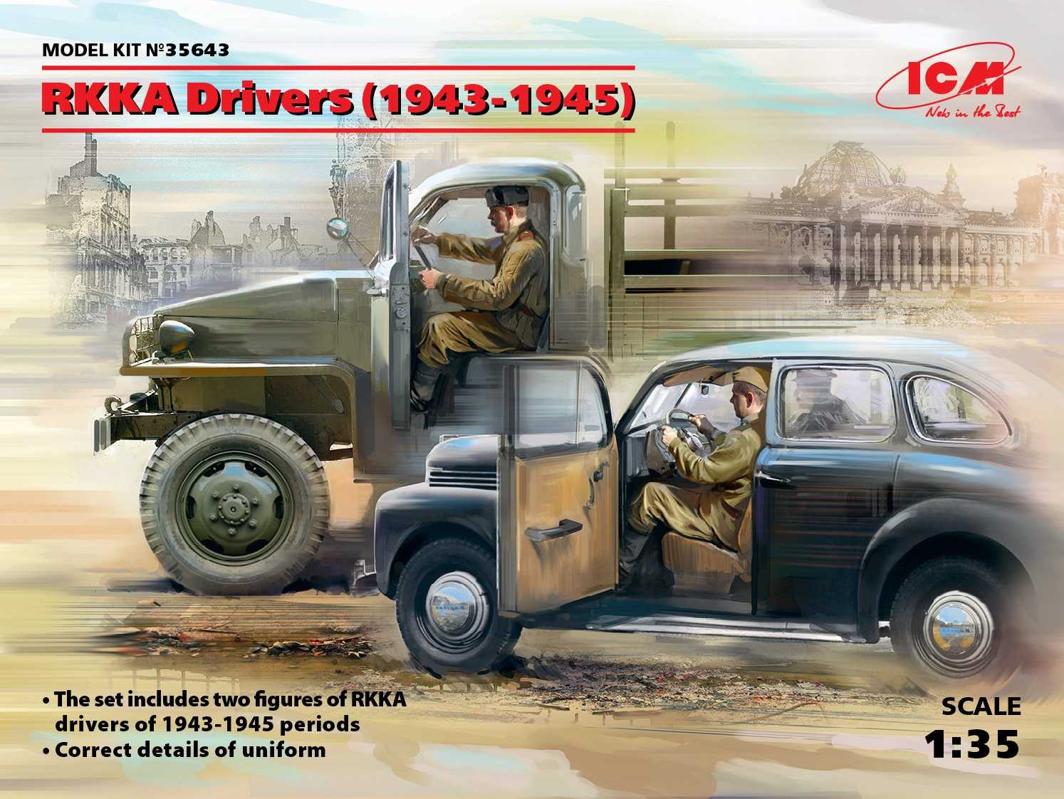 Figurines - RKKA Drivers (1943-1945) (2 figurines) (100% nouveaux moul
